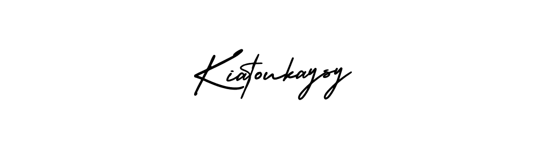 How to Draw Kiatoukaysy signature style? AmerikaSignatureDemo-Regular is a latest design signature styles for name Kiatoukaysy. Kiatoukaysy signature style 3 images and pictures png