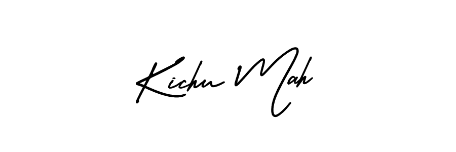 Also we have Kichu Mah name is the best signature style. Create professional handwritten signature collection using AmerikaSignatureDemo-Regular autograph style. Kichu Mah signature style 3 images and pictures png