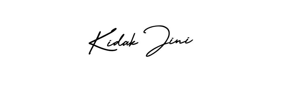 How to Draw Kidak Jini signature style? AmerikaSignatureDemo-Regular is a latest design signature styles for name Kidak Jini. Kidak Jini signature style 3 images and pictures png