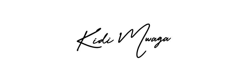 Kidi Mwaga stylish signature style. Best Handwritten Sign (AmerikaSignatureDemo-Regular) for my name. Handwritten Signature Collection Ideas for my name Kidi Mwaga. Kidi Mwaga signature style 3 images and pictures png