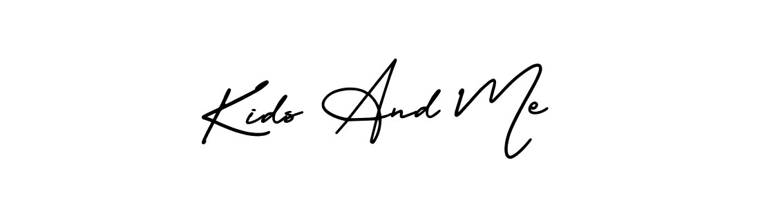 Check out images of Autograph of Kids And Me name. Actor Kids And Me Signature Style. AmerikaSignatureDemo-Regular is a professional sign style online. Kids And Me signature style 3 images and pictures png