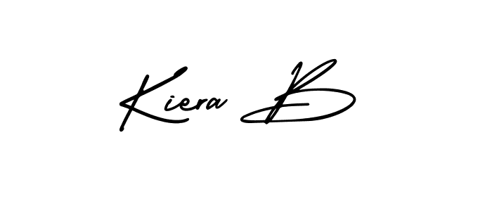 Also we have Kiera B name is the best signature style. Create professional handwritten signature collection using AmerikaSignatureDemo-Regular autograph style. Kiera B signature style 3 images and pictures png