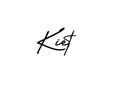 How to make Kiet name signature. Use AmerikaSignatureDemo-Regular style for creating short signs online. This is the latest handwritten sign. Kiet signature style 3 images and pictures png