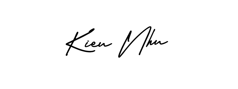 How to make Kieu Nhu signature? AmerikaSignatureDemo-Regular is a professional autograph style. Create handwritten signature for Kieu Nhu name. Kieu Nhu signature style 3 images and pictures png