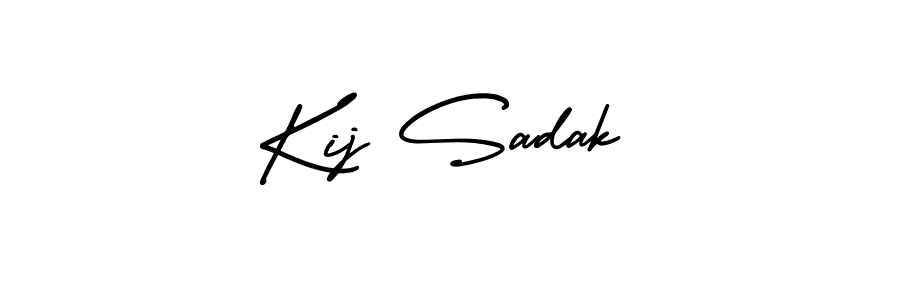 AmerikaSignatureDemo-Regular is a professional signature style that is perfect for those who want to add a touch of class to their signature. It is also a great choice for those who want to make their signature more unique. Get Kij Sadak name to fancy signature for free. Kij Sadak signature style 3 images and pictures png