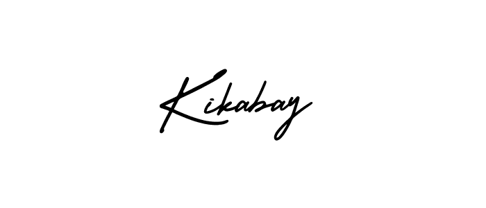 Kikabay stylish signature style. Best Handwritten Sign (AmerikaSignatureDemo-Regular) for my name. Handwritten Signature Collection Ideas for my name Kikabay. Kikabay signature style 3 images and pictures png