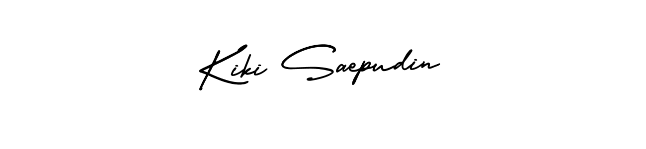 How to make Kiki Saepudin name signature. Use AmerikaSignatureDemo-Regular style for creating short signs online. This is the latest handwritten sign. Kiki Saepudin signature style 3 images and pictures png