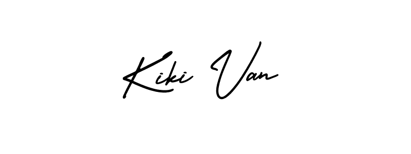 Make a beautiful signature design for name Kiki Van. With this signature (AmerikaSignatureDemo-Regular) style, you can create a handwritten signature for free. Kiki Van signature style 3 images and pictures png