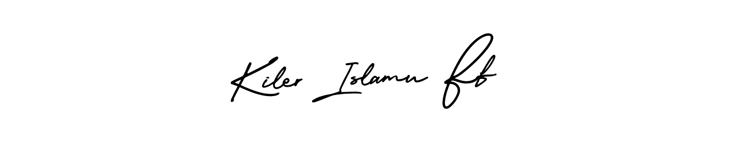 See photos of Kiler Islamu Ff official signature by Spectra . Check more albums & portfolios. Read reviews & check more about AmerikaSignatureDemo-Regular font. Kiler Islamu Ff signature style 3 images and pictures png