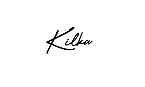 It looks lik you need a new signature style for name Kilka. Design unique handwritten (AmerikaSignatureDemo-Regular) signature with our free signature maker in just a few clicks. Kilka signature style 3 images and pictures png