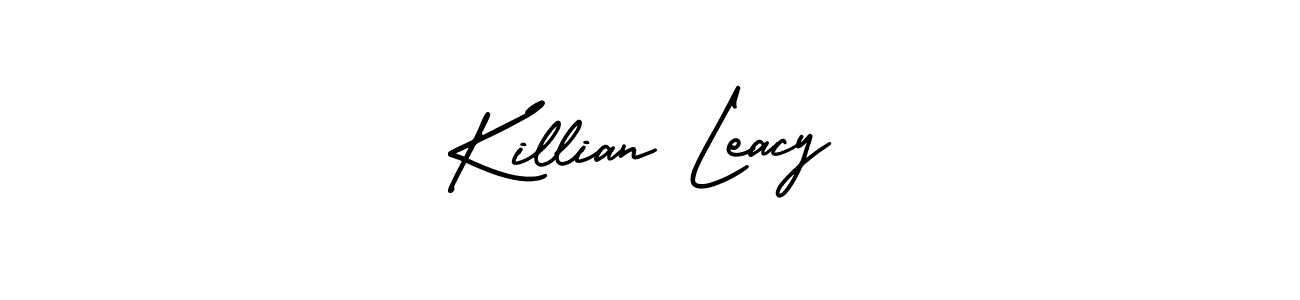 The best way (AmerikaSignatureDemo-Regular) to make a short signature is to pick only two or three words in your name. The name Killian Leacy include a total of six letters. For converting this name. Killian Leacy signature style 3 images and pictures png
