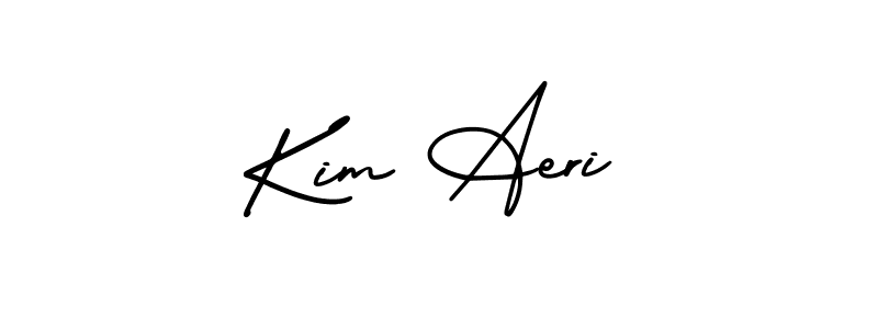 AmerikaSignatureDemo-Regular is a professional signature style that is perfect for those who want to add a touch of class to their signature. It is also a great choice for those who want to make their signature more unique. Get Kim Aeri name to fancy signature for free. Kim Aeri signature style 3 images and pictures png