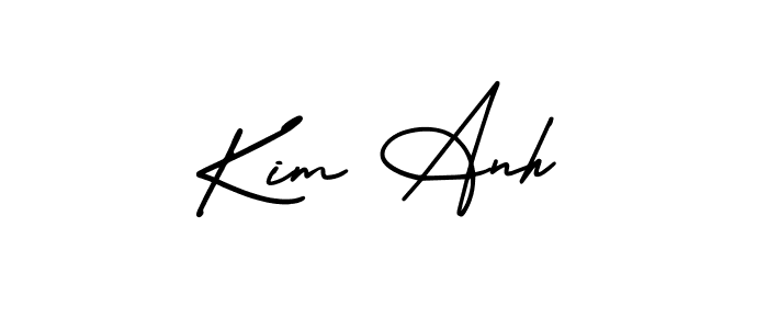 Make a short Kim Anh signature style. Manage your documents anywhere anytime using AmerikaSignatureDemo-Regular. Create and add eSignatures, submit forms, share and send files easily. Kim Anh signature style 3 images and pictures png