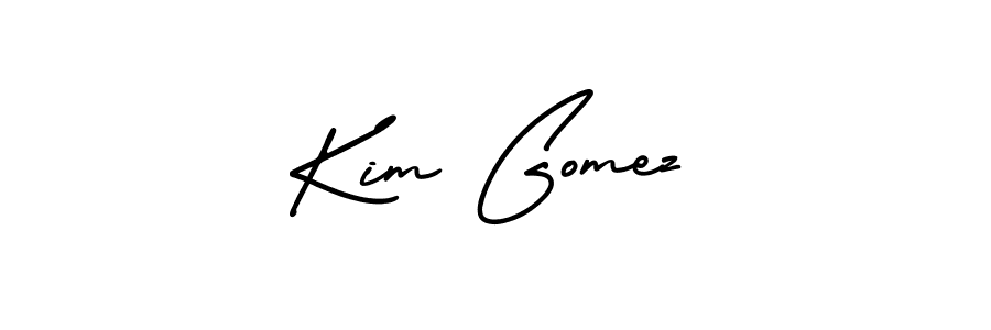 Design your own signature with our free online signature maker. With this signature software, you can create a handwritten (AmerikaSignatureDemo-Regular) signature for name Kim Gomez. Kim Gomez signature style 3 images and pictures png