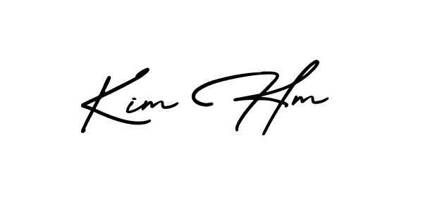 How to Draw Kim Hm signature style? AmerikaSignatureDemo-Regular is a latest design signature styles for name Kim Hm. Kim Hm signature style 3 images and pictures png