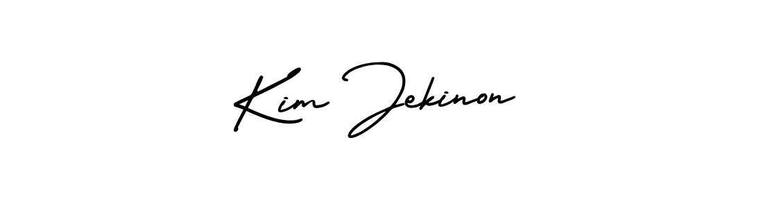 AmerikaSignatureDemo-Regular is a professional signature style that is perfect for those who want to add a touch of class to their signature. It is also a great choice for those who want to make their signature more unique. Get Kim Jekinon name to fancy signature for free. Kim Jekinon signature style 3 images and pictures png