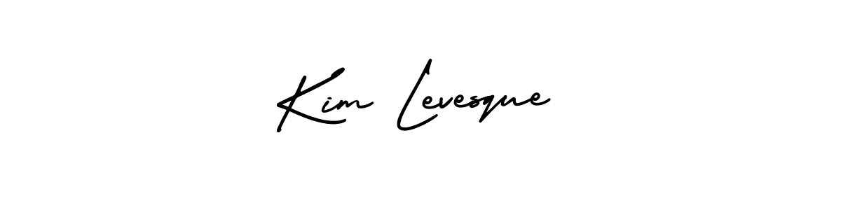 It looks lik you need a new signature style for name Kim Levesque. Design unique handwritten (AmerikaSignatureDemo-Regular) signature with our free signature maker in just a few clicks. Kim Levesque signature style 3 images and pictures png