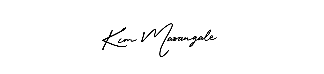 Create a beautiful signature design for name Kim Masangale. With this signature (AmerikaSignatureDemo-Regular) fonts, you can make a handwritten signature for free. Kim Masangale signature style 3 images and pictures png