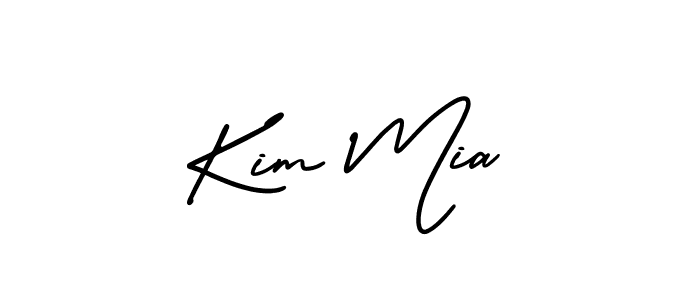 Also You can easily find your signature by using the search form. We will create Kim Mia name handwritten signature images for you free of cost using AmerikaSignatureDemo-Regular sign style. Kim Mia signature style 3 images and pictures png