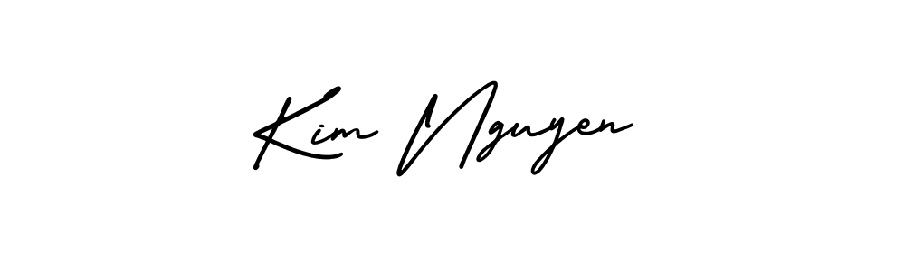 Create a beautiful signature design for name Kim Nguyen. With this signature (AmerikaSignatureDemo-Regular) fonts, you can make a handwritten signature for free. Kim Nguyen signature style 3 images and pictures png