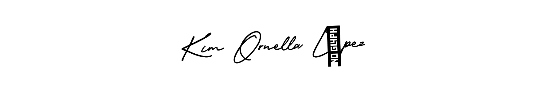 if you are searching for the best signature style for your name Kim Ornella López. so please give up your signature search. here we have designed multiple signature styles  using AmerikaSignatureDemo-Regular. Kim Ornella López signature style 3 images and pictures png