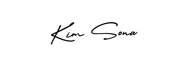 Similarly AmerikaSignatureDemo-Regular is the best handwritten signature design. Signature creator online .You can use it as an online autograph creator for name Kim Sona. Kim Sona signature style 3 images and pictures png