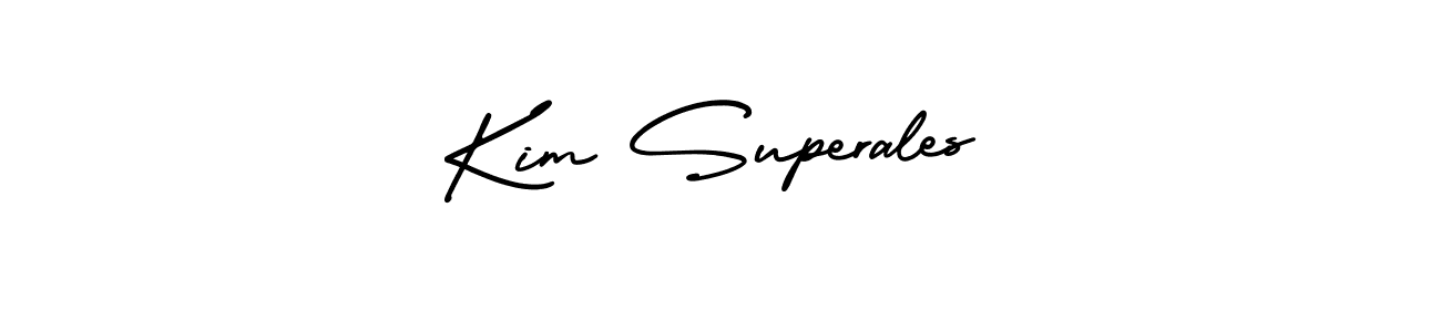 This is the best signature style for the Kim Superales name. Also you like these signature font (AmerikaSignatureDemo-Regular). Mix name signature. Kim Superales signature style 3 images and pictures png