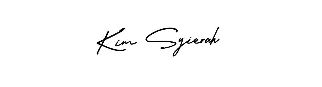 It looks lik you need a new signature style for name Kim Syierah. Design unique handwritten (AmerikaSignatureDemo-Regular) signature with our free signature maker in just a few clicks. Kim Syierah signature style 3 images and pictures png