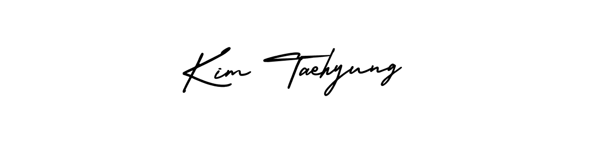 Create a beautiful signature design for name Kim Taehyung. With this signature (AmerikaSignatureDemo-Regular) fonts, you can make a handwritten signature for free. Kim Taehyung signature style 3 images and pictures png