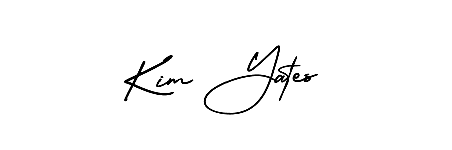 Make a beautiful signature design for name Kim Yates. With this signature (AmerikaSignatureDemo-Regular) style, you can create a handwritten signature for free. Kim Yates signature style 3 images and pictures png