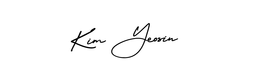 Use a signature maker to create a handwritten signature online. With this signature software, you can design (AmerikaSignatureDemo-Regular) your own signature for name Kim Yeosin. Kim Yeosin signature style 3 images and pictures png