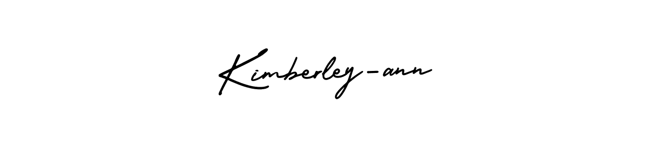 Kimberley-ann stylish signature style. Best Handwritten Sign (AmerikaSignatureDemo-Regular) for my name. Handwritten Signature Collection Ideas for my name Kimberley-ann. Kimberley-ann signature style 3 images and pictures png