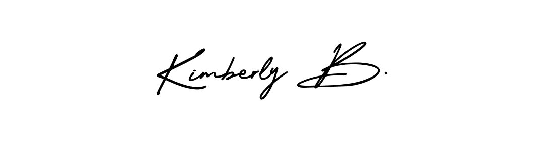 Design your own signature with our free online signature maker. With this signature software, you can create a handwritten (AmerikaSignatureDemo-Regular) signature for name Kimberly B.. Kimberly B. signature style 3 images and pictures png