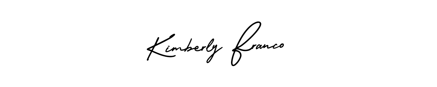 AmerikaSignatureDemo-Regular is a professional signature style that is perfect for those who want to add a touch of class to their signature. It is also a great choice for those who want to make their signature more unique. Get Kimberly Franco name to fancy signature for free. Kimberly Franco signature style 3 images and pictures png
