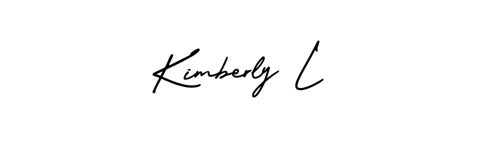 Use a signature maker to create a handwritten signature online. With this signature software, you can design (AmerikaSignatureDemo-Regular) your own signature for name Kimberly L. Kimberly L signature style 3 images and pictures png