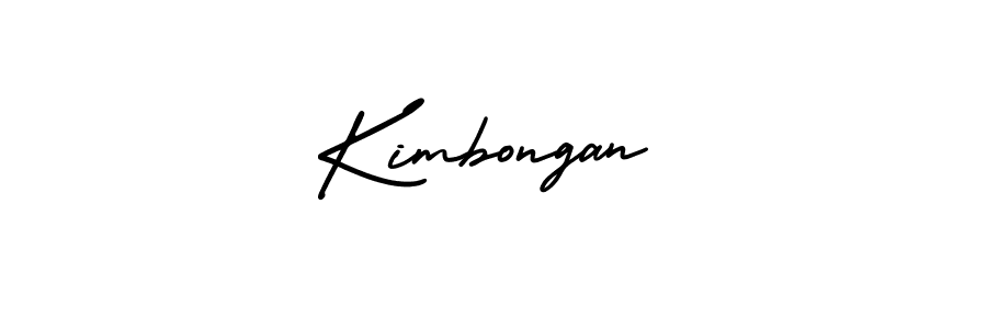 The best way (AmerikaSignatureDemo-Regular) to make a short signature is to pick only two or three words in your name. The name Kimbongan include a total of six letters. For converting this name. Kimbongan signature style 3 images and pictures png