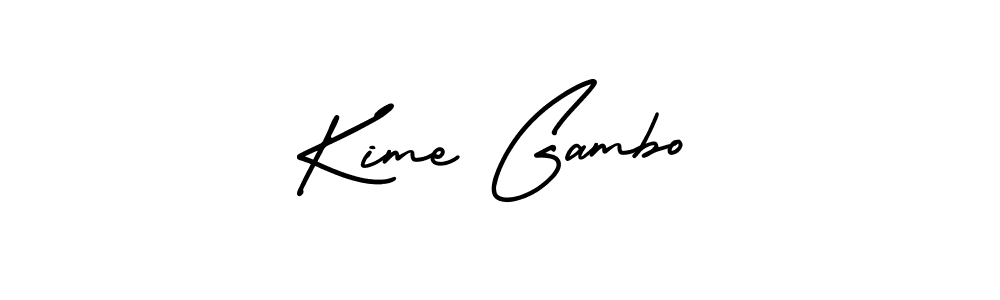 Use a signature maker to create a handwritten signature online. With this signature software, you can design (AmerikaSignatureDemo-Regular) your own signature for name Kime Gambo. Kime Gambo signature style 3 images and pictures png