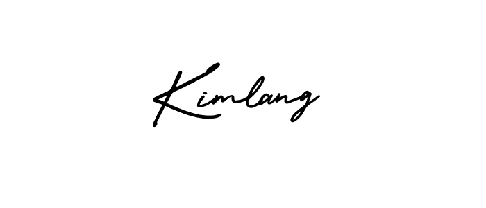 Make a beautiful signature design for name Kimlang. With this signature (AmerikaSignatureDemo-Regular) style, you can create a handwritten signature for free. Kimlang signature style 3 images and pictures png