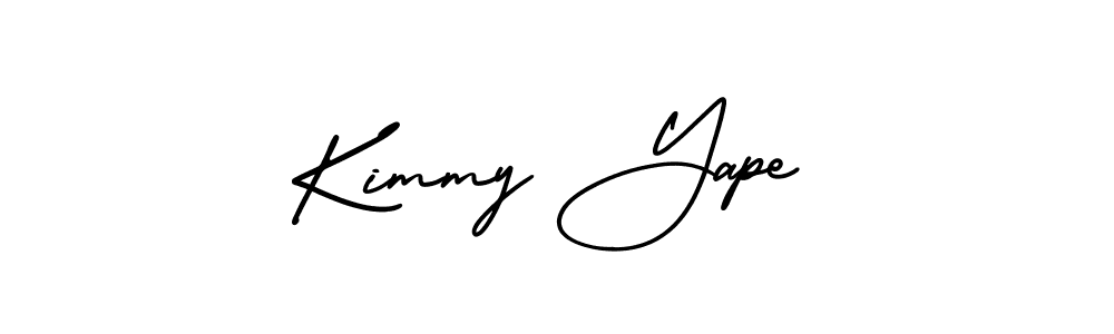 Create a beautiful signature design for name Kimmy Yape. With this signature (AmerikaSignatureDemo-Regular) fonts, you can make a handwritten signature for free. Kimmy Yape signature style 3 images and pictures png