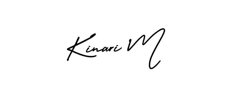 It looks lik you need a new signature style for name Kinari M. Design unique handwritten (AmerikaSignatureDemo-Regular) signature with our free signature maker in just a few clicks. Kinari M signature style 3 images and pictures png