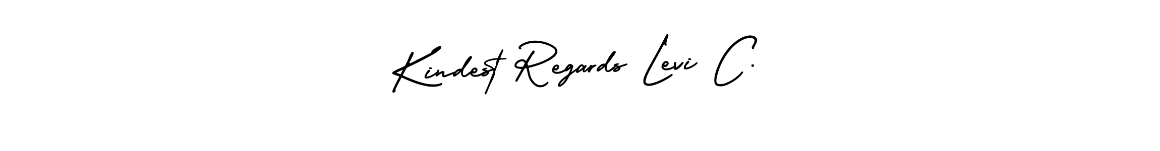 How to Draw Kindest Regards Levi C. signature style? AmerikaSignatureDemo-Regular is a latest design signature styles for name Kindest Regards Levi C.. Kindest Regards Levi C. signature style 3 images and pictures png