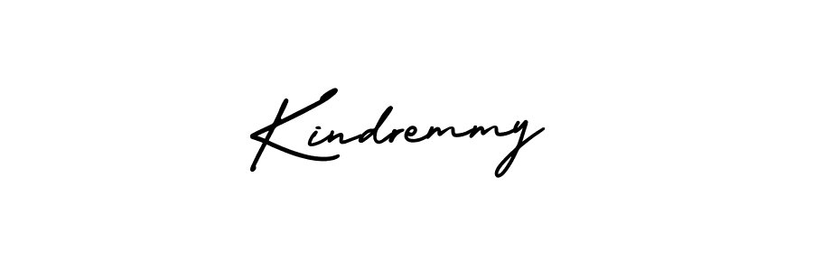 The best way (AmerikaSignatureDemo-Regular) to make a short signature is to pick only two or three words in your name. The name Kindremmy include a total of six letters. For converting this name. Kindremmy signature style 3 images and pictures png