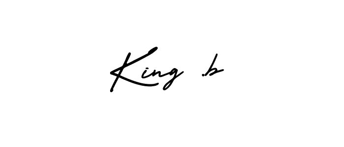 How to Draw King .b signature style? AmerikaSignatureDemo-Regular is a latest design signature styles for name King .b. King .b signature style 3 images and pictures png