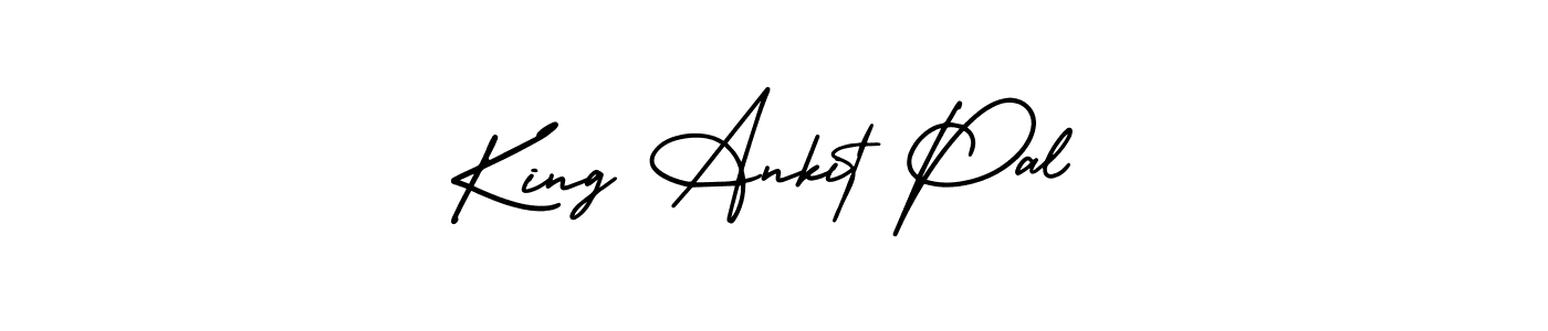 The best way (AmerikaSignatureDemo-Regular) to make a short signature is to pick only two or three words in your name. The name King Ankit Pal include a total of six letters. For converting this name. King Ankit Pal signature style 3 images and pictures png