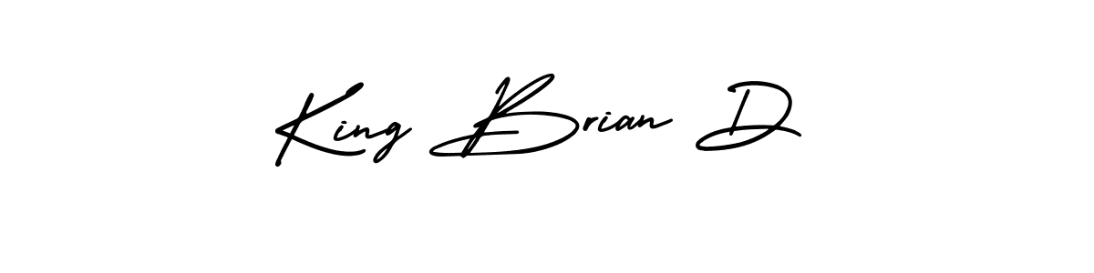 It looks lik you need a new signature style for name King Brian D. Design unique handwritten (AmerikaSignatureDemo-Regular) signature with our free signature maker in just a few clicks. King Brian D signature style 3 images and pictures png