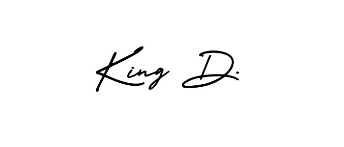 Also You can easily find your signature by using the search form. We will create King D. name handwritten signature images for you free of cost using AmerikaSignatureDemo-Regular sign style. King D. signature style 3 images and pictures png