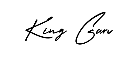 Elevate your brand with a stunning King Garv eSignature. The AmerikaSignatureDemo-Regular style provides a balanced, flowing aesthetic for everyday signing. King Garv signature style 3 images and pictures png