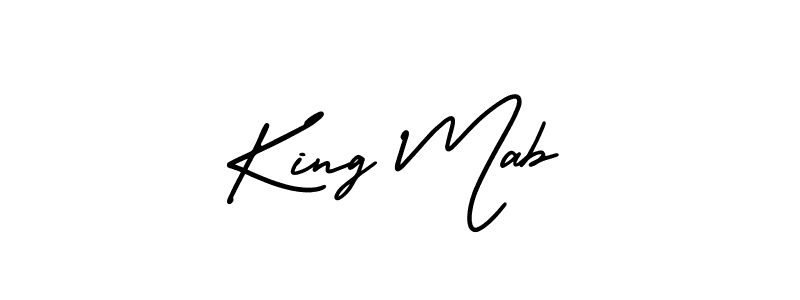 This is the best signature style for the King Mab name. Also you like these signature font (AmerikaSignatureDemo-Regular). Mix name signature. King Mab signature style 3 images and pictures png