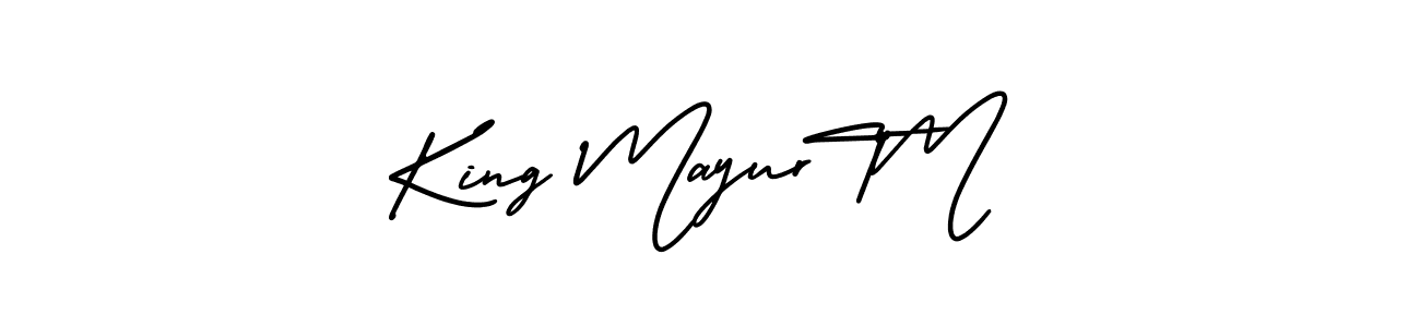 Create a beautiful signature design for name King Mayur™. With this signature (AmerikaSignatureDemo-Regular) fonts, you can make a handwritten signature for free. King Mayur™ signature style 3 images and pictures png