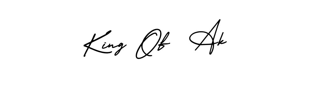 Design your own signature with our free online signature maker. With this signature software, you can create a handwritten (AmerikaSignatureDemo-Regular) signature for name King Of  Ak. King Of  Ak signature style 3 images and pictures png